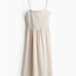H&M Cream Textured Dress